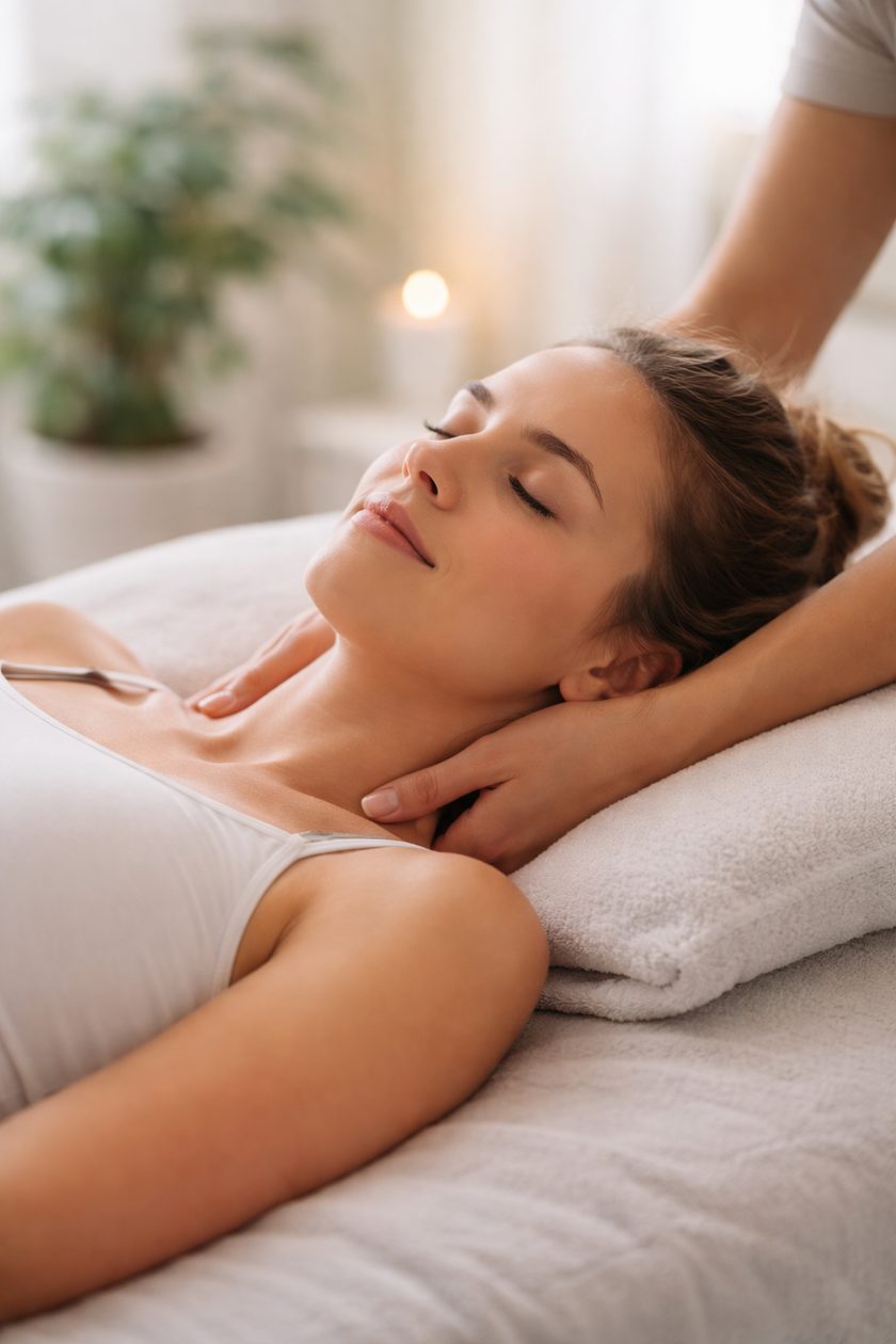 Relaxation massage for stress relief at Woodroffe Health Centre in Nepean Ottawa